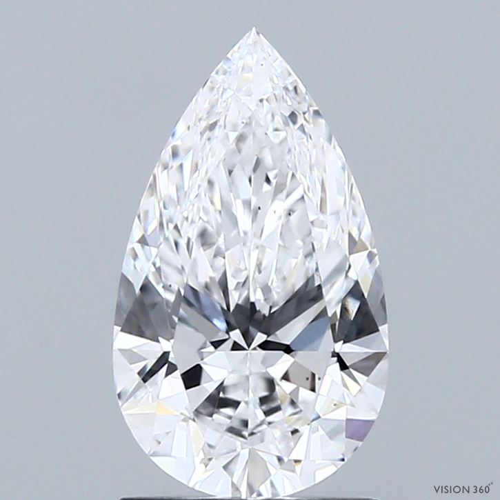 1.53ct Pear D VS1 Lab Created Diamond