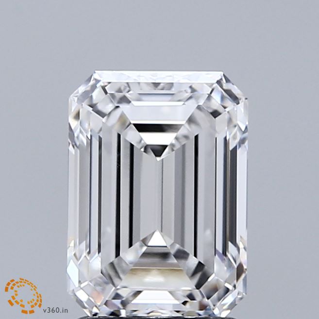 2.1ct Emerald E VVS1 Lab Created Diamond