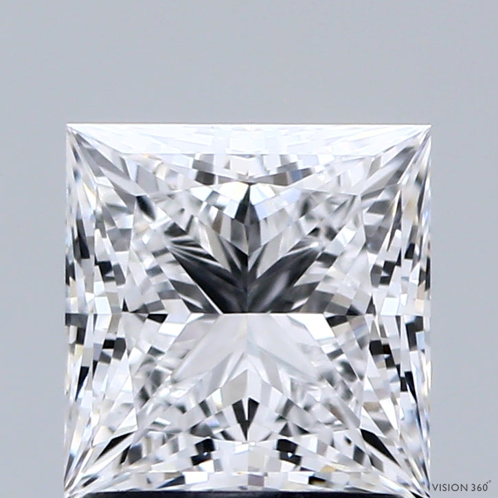 1.58ct Princess D VVS1 Lab Created Diamond