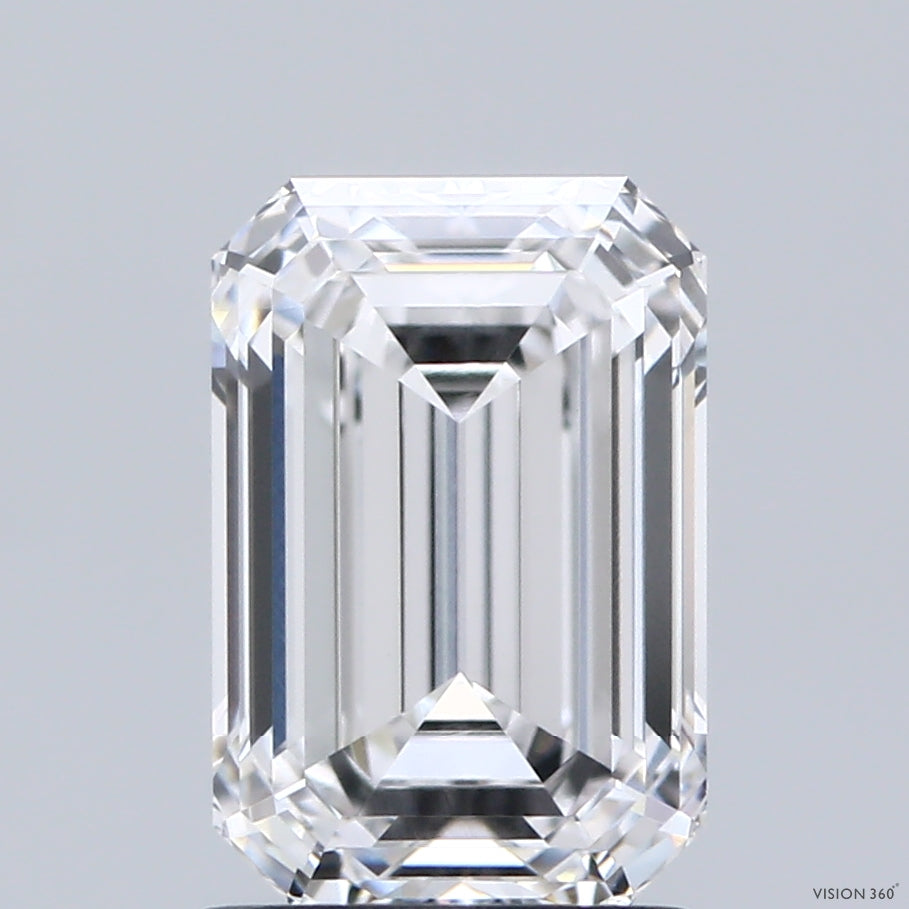 2.01ct Emerald E VVS1 Lab Created Diamond