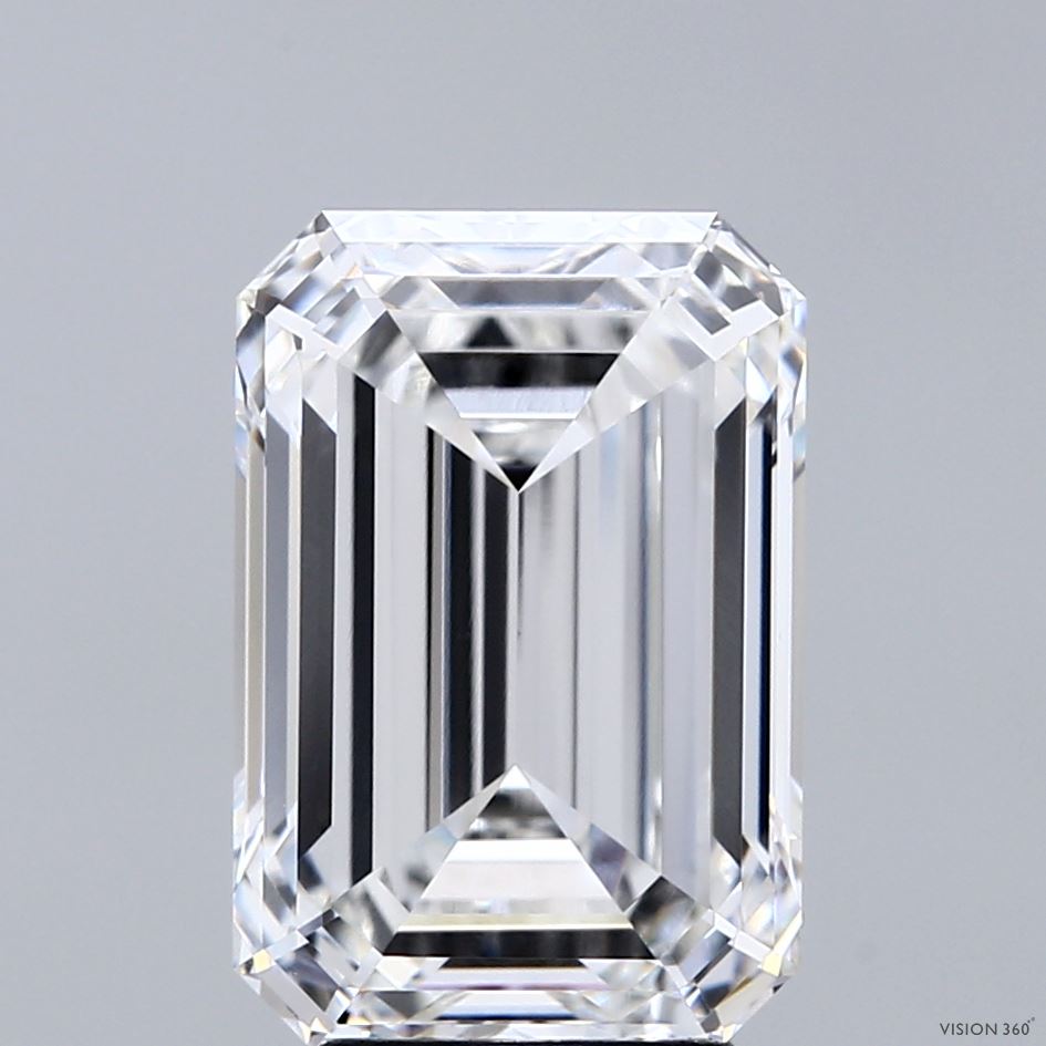 5.02ct Emerald F VS1 Lab Created Diamond