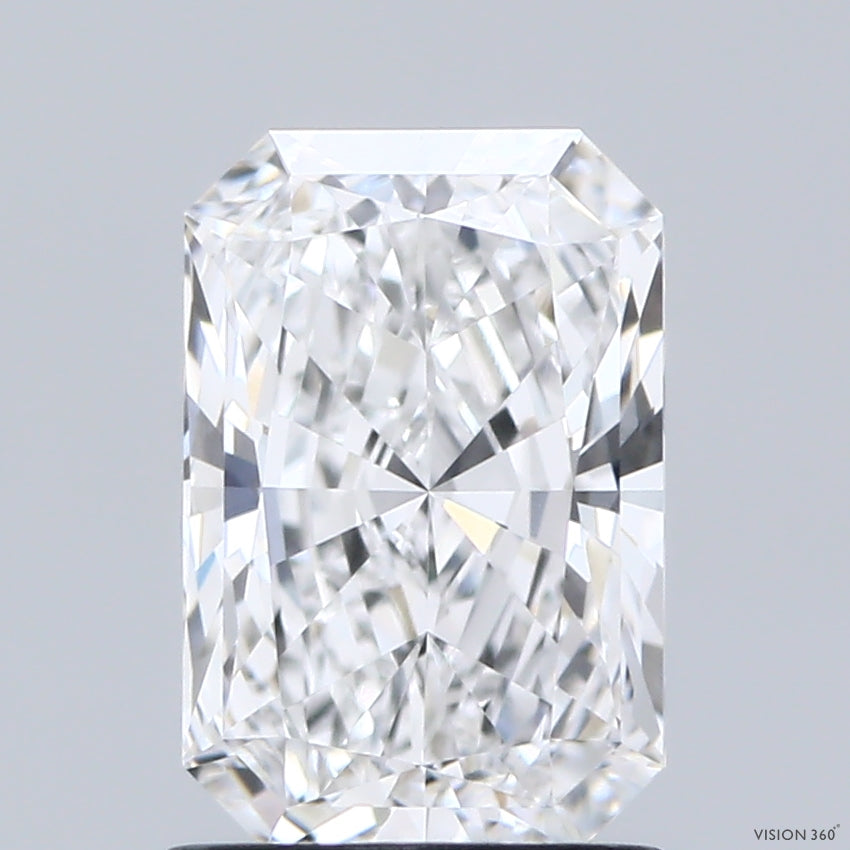 1.58ct Radiant E IF Lab Created Diamond