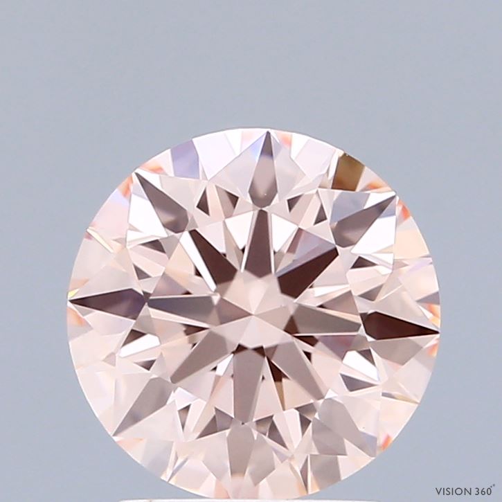 2.07ct Round FANCY INTENSE PINK VVS2 Lab Created Diamond