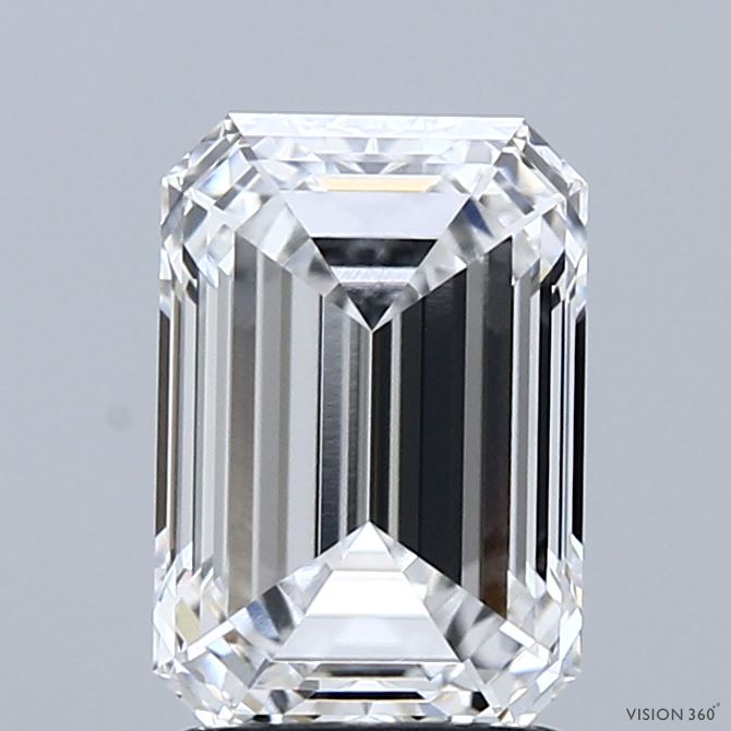 2.19ct Emerald D VVS1 Lab Created Diamond