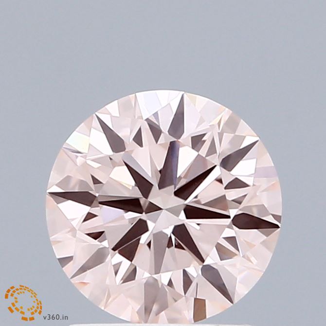 1.51ct Round FANCY INTENSE PINK VS1 Lab Created Diamond