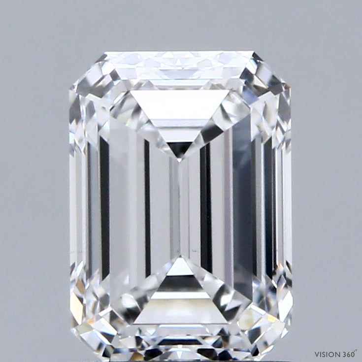 1.5ct Emerald D VVS2 Lab Created Diamond