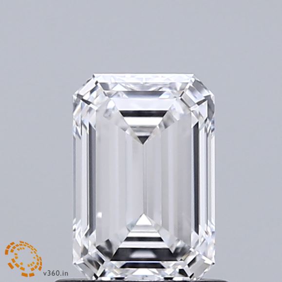 1.06ct Emerald D VVS1 Lab Created Diamond