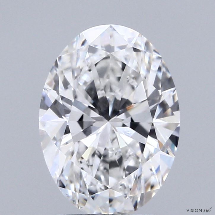 2ct Oval E VS1 Lab Created Diamond