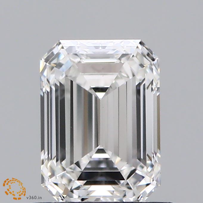 0.99ct Emerald E VS1 Lab Created Diamond