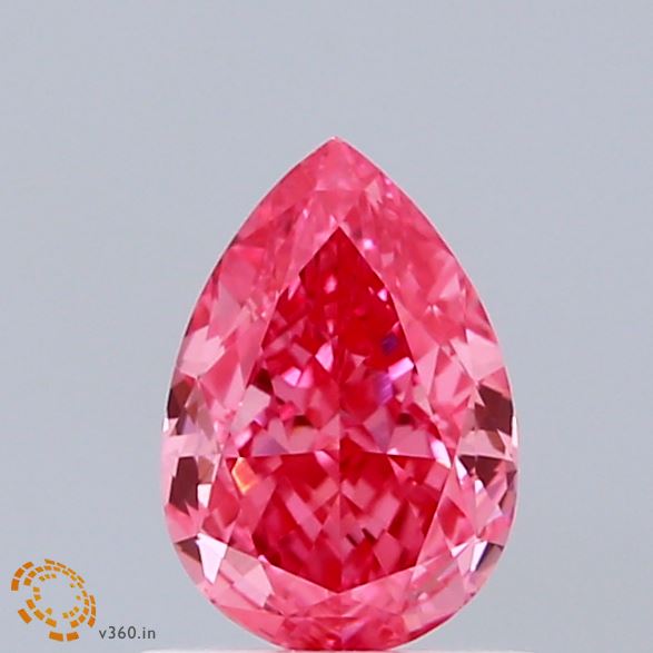 1.03ct Pear FANCY VIVID PINK VVS2 Lab Created Diamond