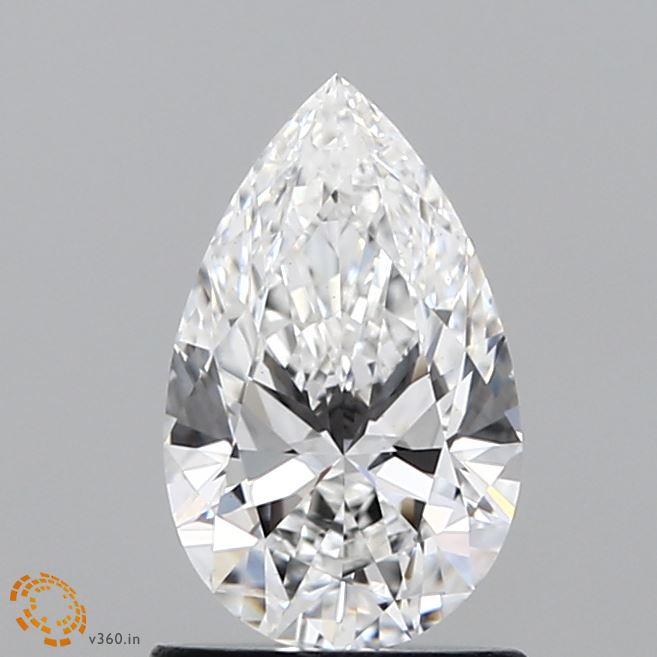 1.01ct Pear E VS1 Lab Created Diamond