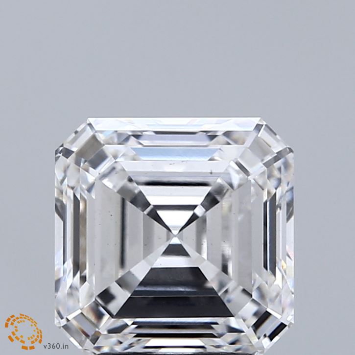 3ct Asscher E VS1 Lab Created Diamond