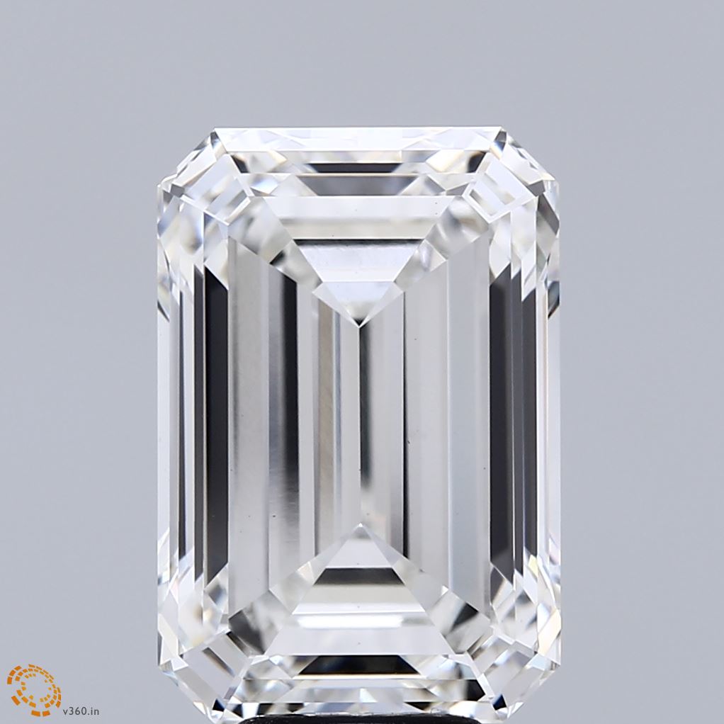 8.04ct Emerald G VVS2 Lab Created Diamond