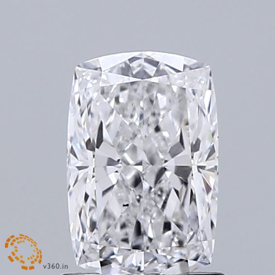 1.08ct Cushion D VS1 Lab Created Diamond