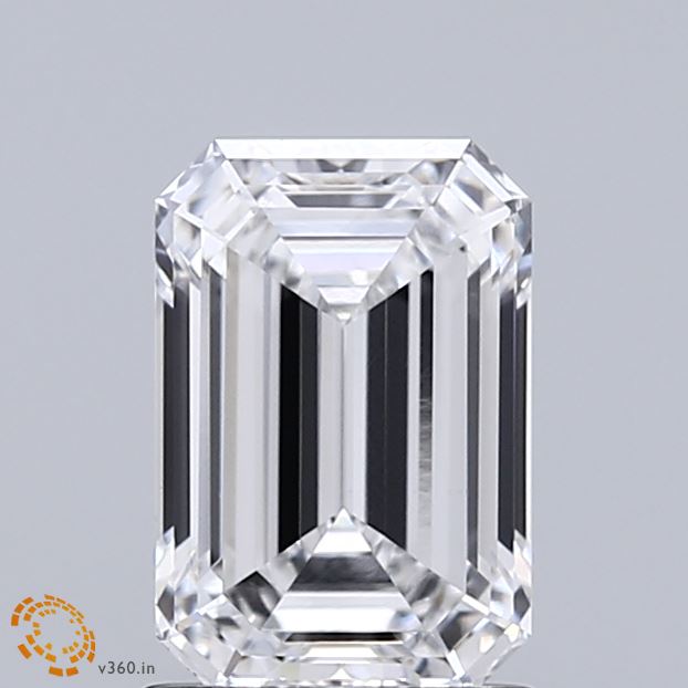 1.6ct Emerald D VVS1 Lab Created Diamond