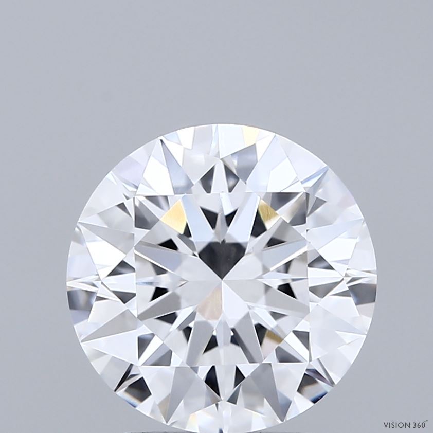 3.09ct Round D VVS1 Lab Created Diamond
