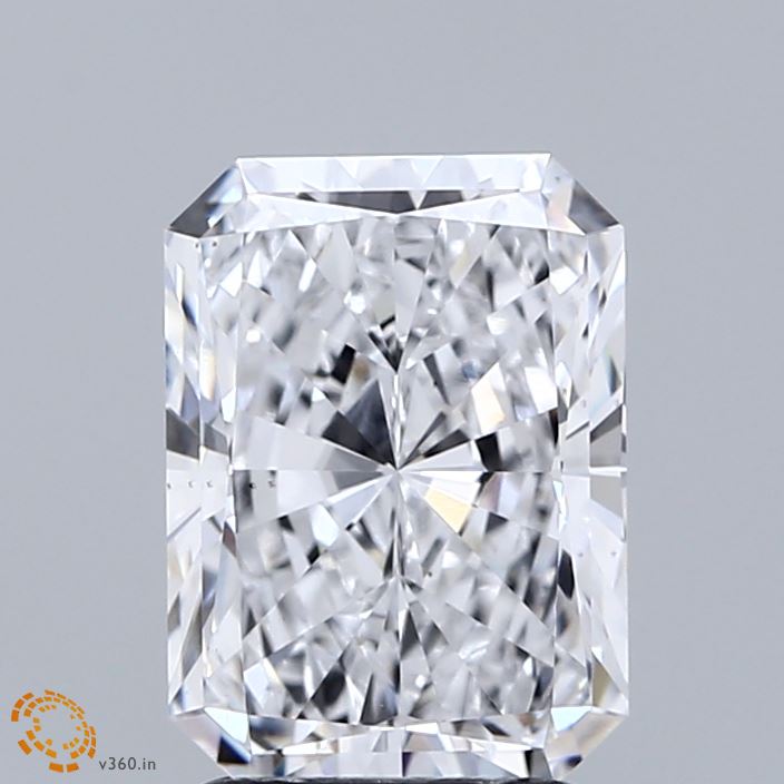 2.5ct Radiant D VS1 Lab Created Diamond