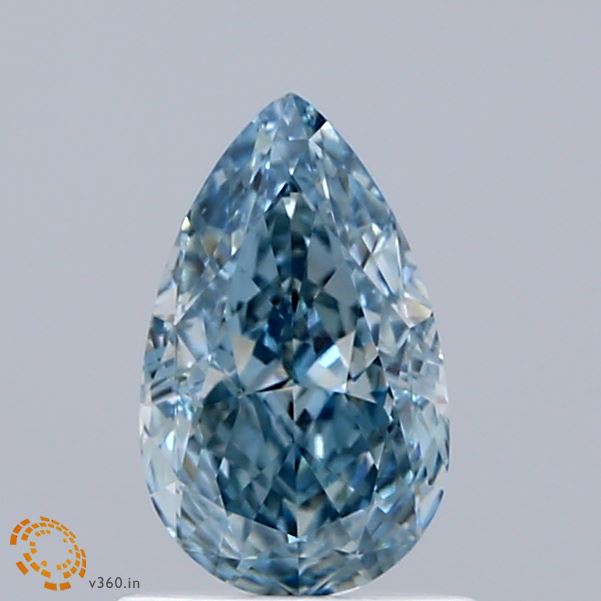 1ct Pear FANCY INTENSE BLUE VS1 Lab Created Diamond
