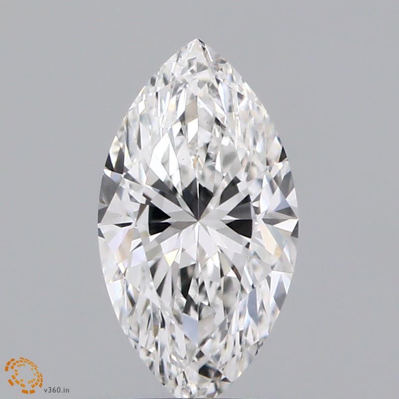 0.77ct Marquise F VVS2 Lab Created Diamond