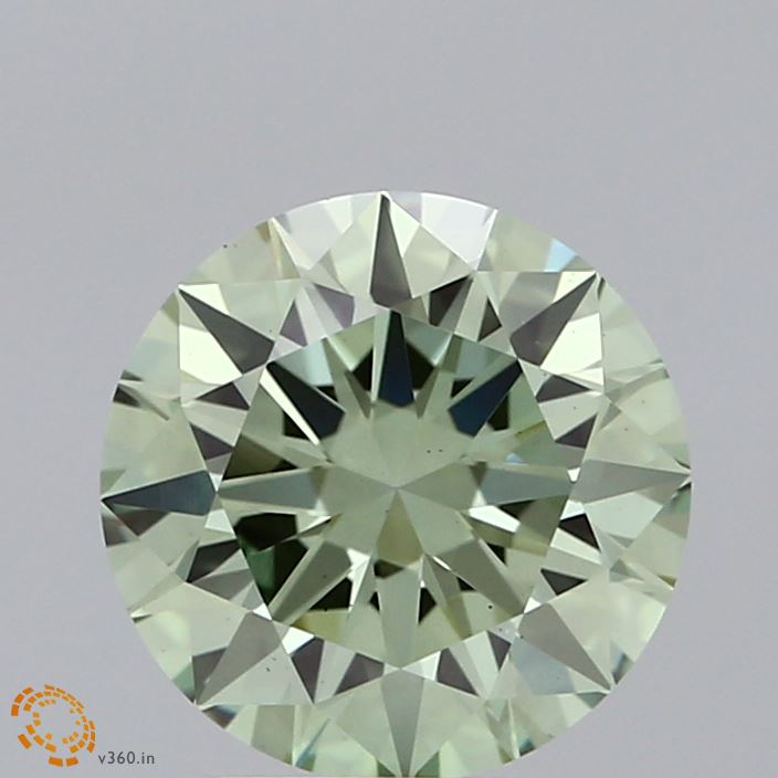 1.99ct Round FANCY VIVID GREEN VS1 Lab Created Diamond