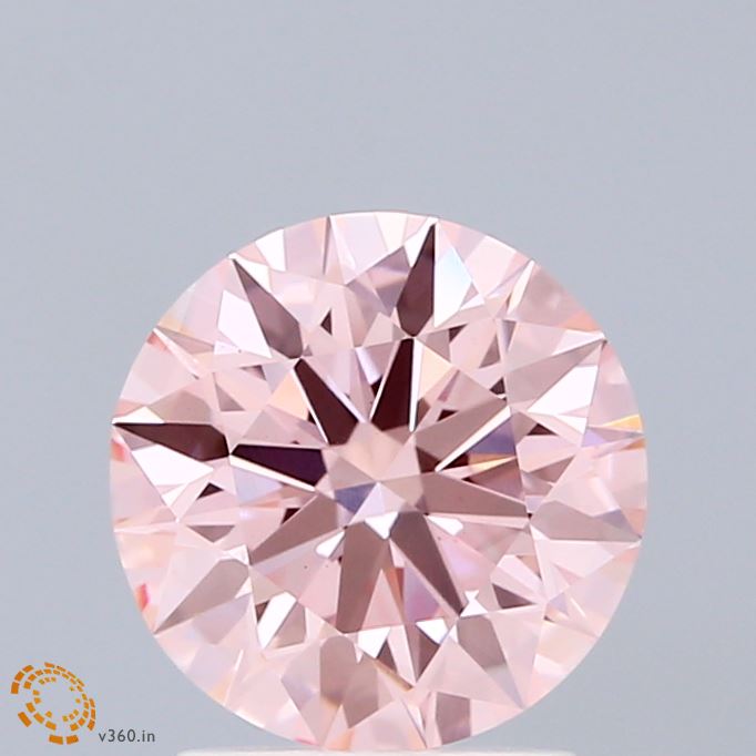 1.95ct Round FANCY INTENSE PINK VS1 Lab Created Diamond