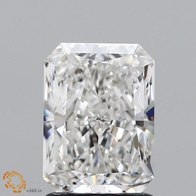 1.57ct Radiant F VS1 Lab Created Diamond