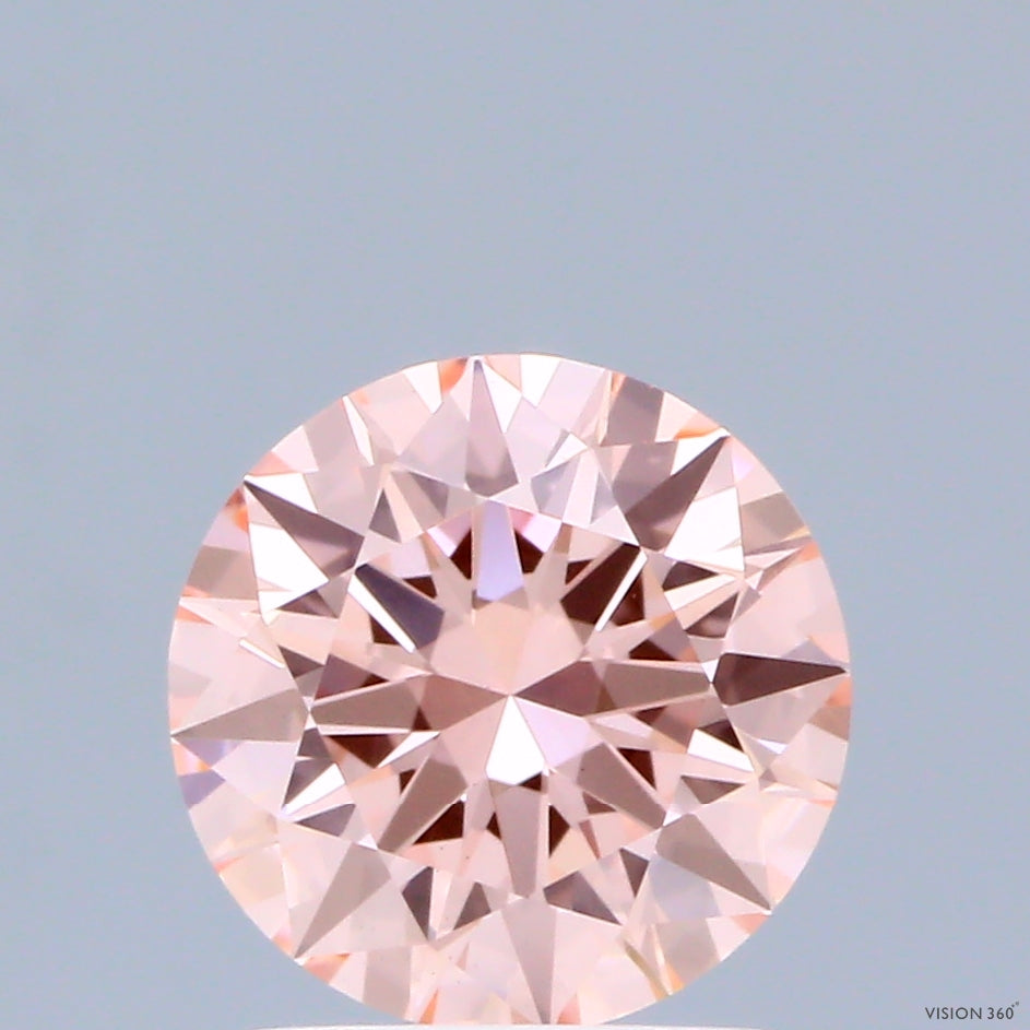 1.51ct Round FANCY VIVID PINK VS1 Lab Created Diamond