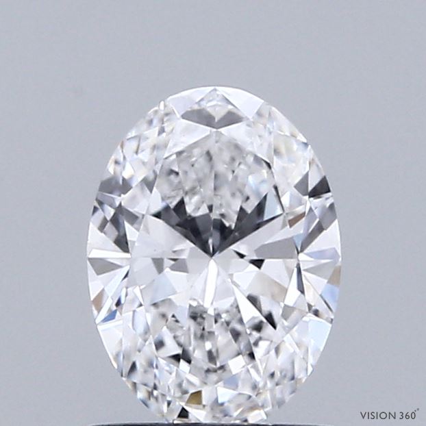 0.88ct Oval D VVS2 Lab Created Diamond