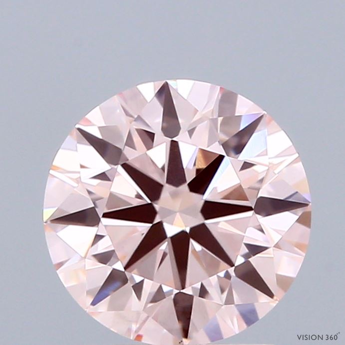 2.09ct Round FANCY INTENSE PINK VVS2 Lab Created Diamond