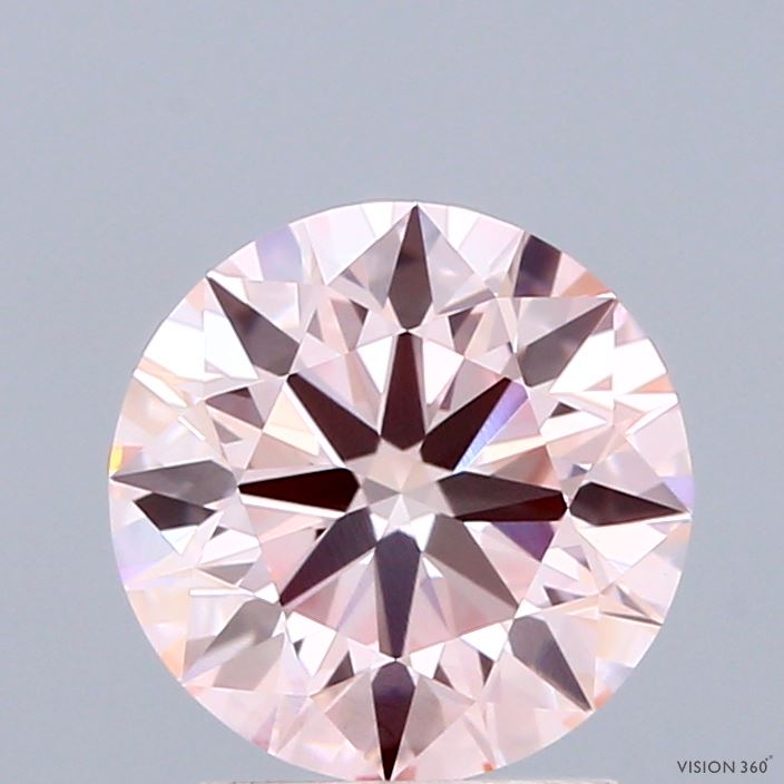 2.02ct Round FANCY INTENSE PINK VVS2 Lab Created Diamond
