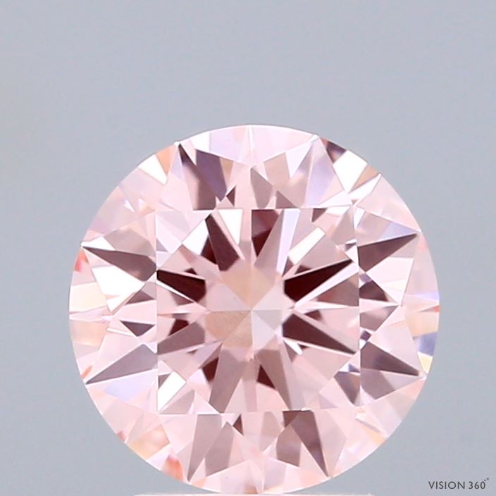 2ct Round FANCY INTENSE PINK VVS2 Lab Created Diamond