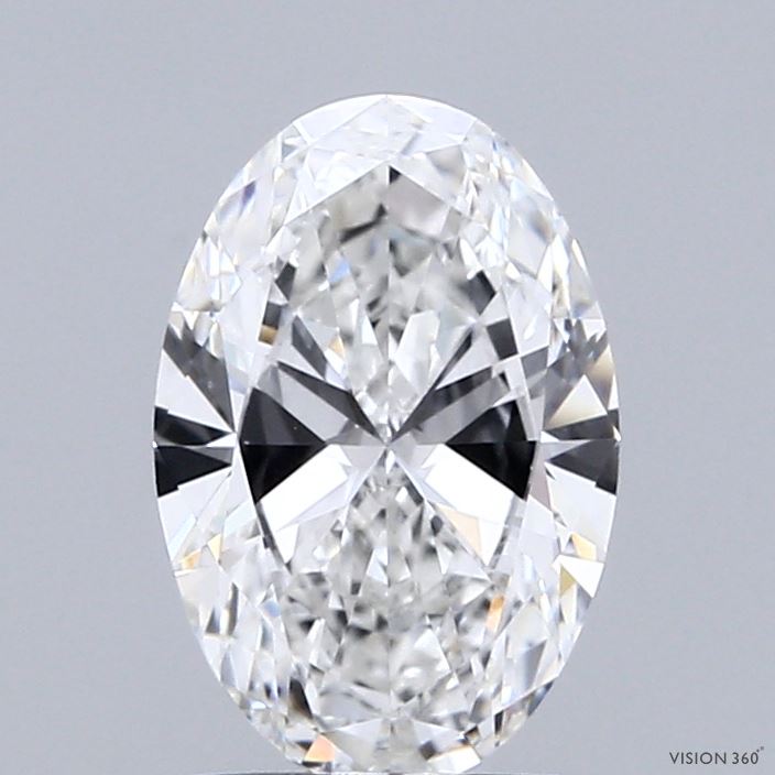 1.5ct Oval F VVS2 Lab Created Diamond