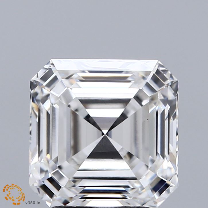3.07ct Asscher F VS1 Lab Created Diamond