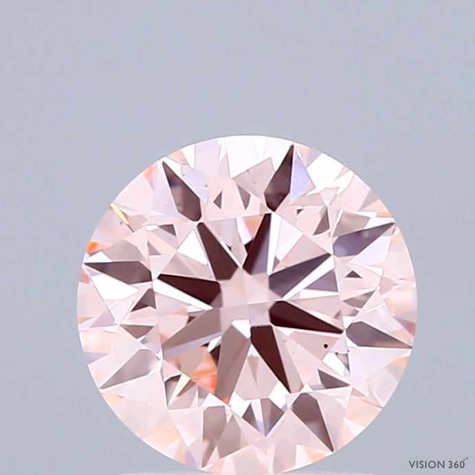 1.79ct Round FANCY INTENSE PINK VS2 Lab Created Diamond