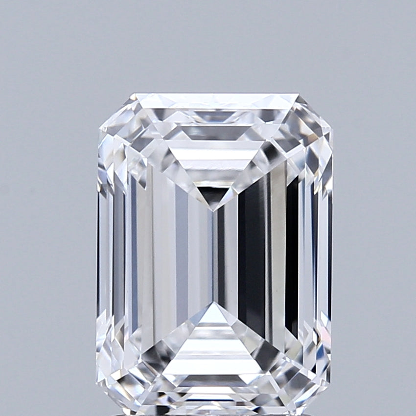 2.06ct Emerald D VVS2 Lab Created Diamond