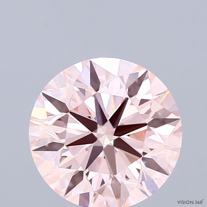 1.81ct Round FANCY INTENSE PINK VVS2 Lab Created Diamond