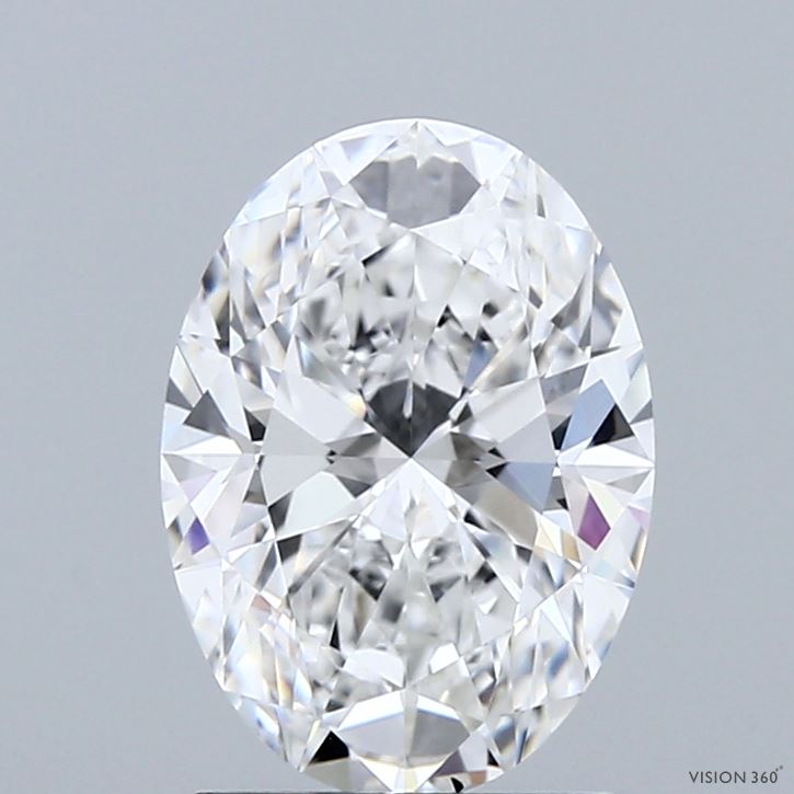 2ct Oval E VS2 Lab Created Diamond