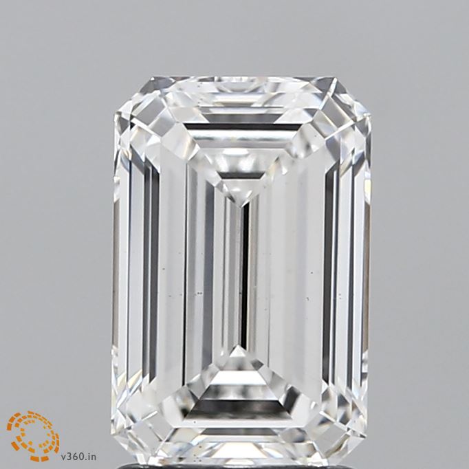 1.97ct Emerald E VS1 Lab Created Diamond
