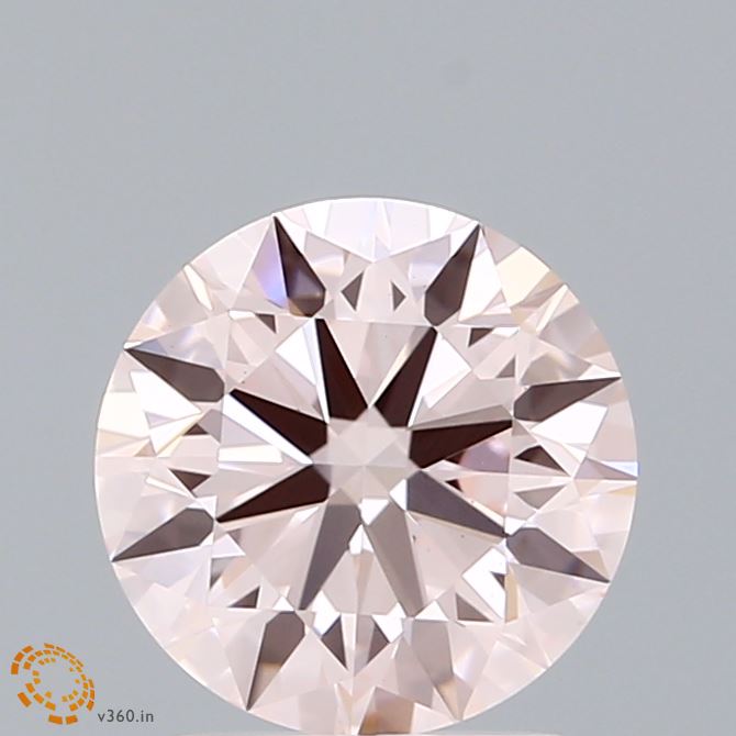 2.01ct Round FANCY PINK VS1 Lab Created Diamond