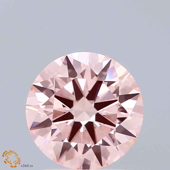 2.04ct Round FANCY INTENSE PINK VS1 Lab Created Diamond