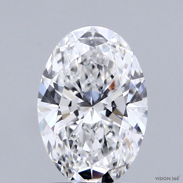 1.09ct Oval D VVS2 Lab Created Diamond