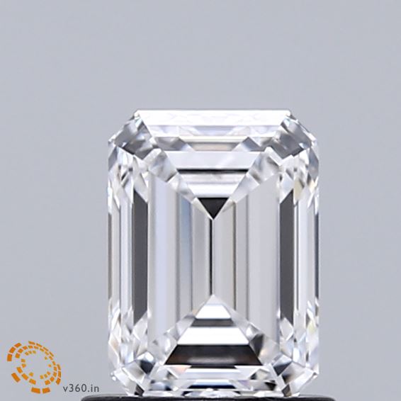 1.1ct Emerald D VVS1 Lab Created Diamond