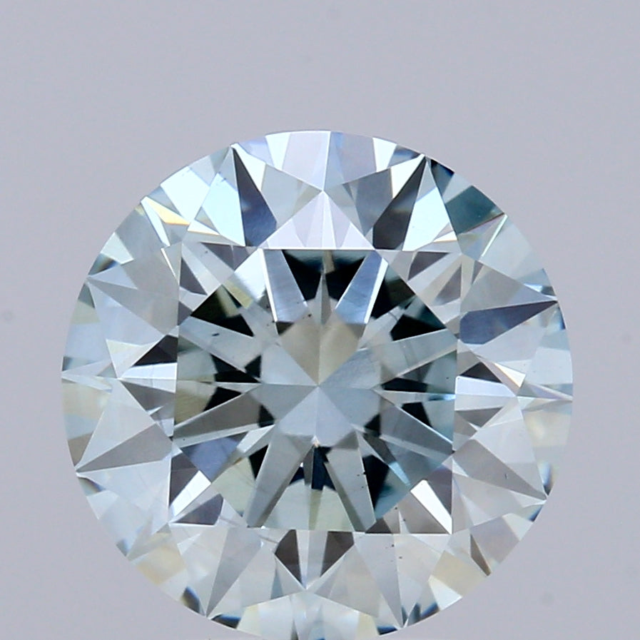 2.79ct Round FANCY INTENSE BLUE VS2 Lab Created Diamond