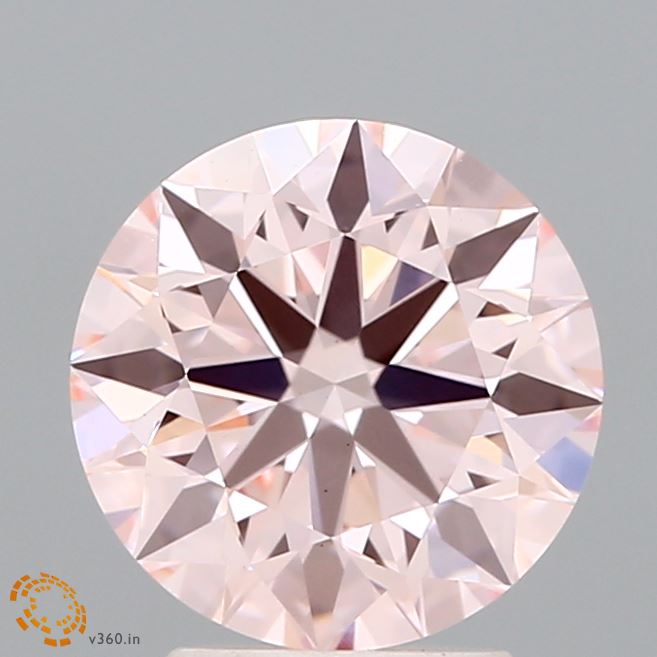 2.25ct Round FANCY INTENSE PINK VS1 Lab Created Diamond