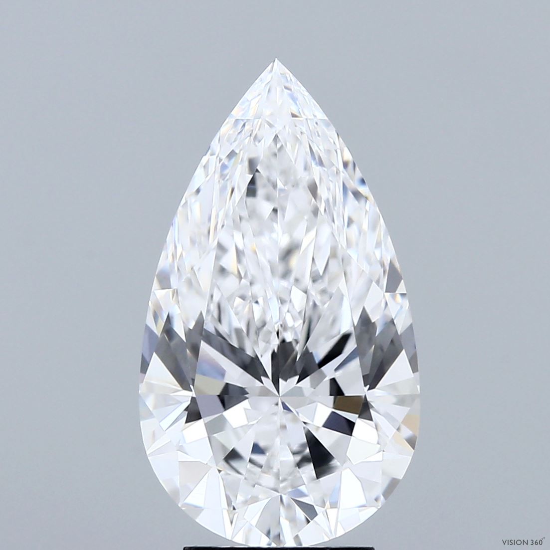 4.23ct Pear D VVS2 Lab Created Diamond