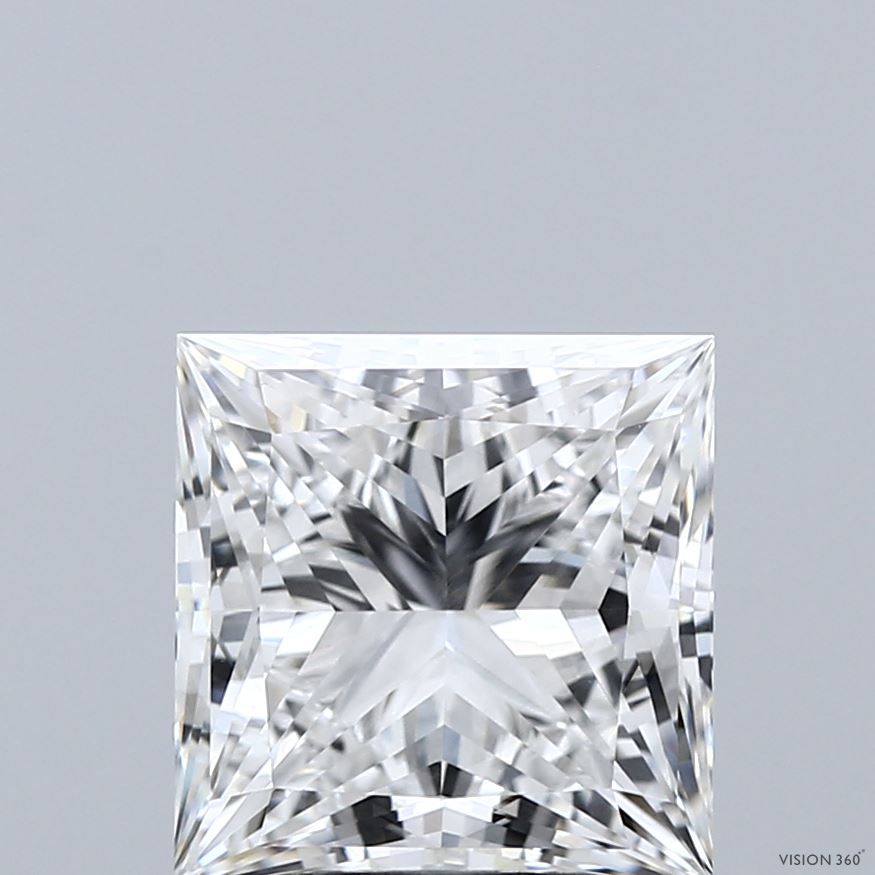 3.69ct Princess E VVS2 Lab Created Diamond