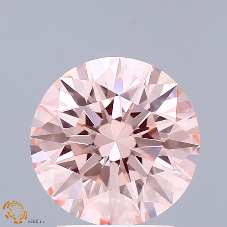 2.29ct Round FANCY INTENSE PINK VS1 Lab Created Diamond