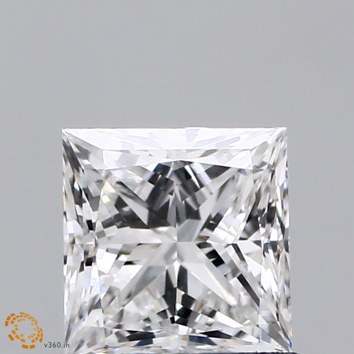 0.97ct Princess E VVS2 Lab Created Diamond