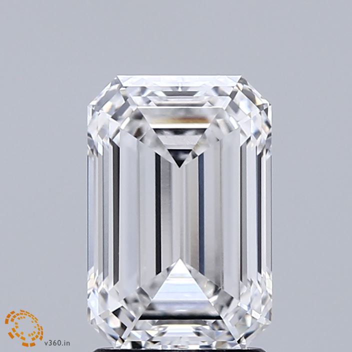 2.2ct Emerald D IF Lab Created Diamond