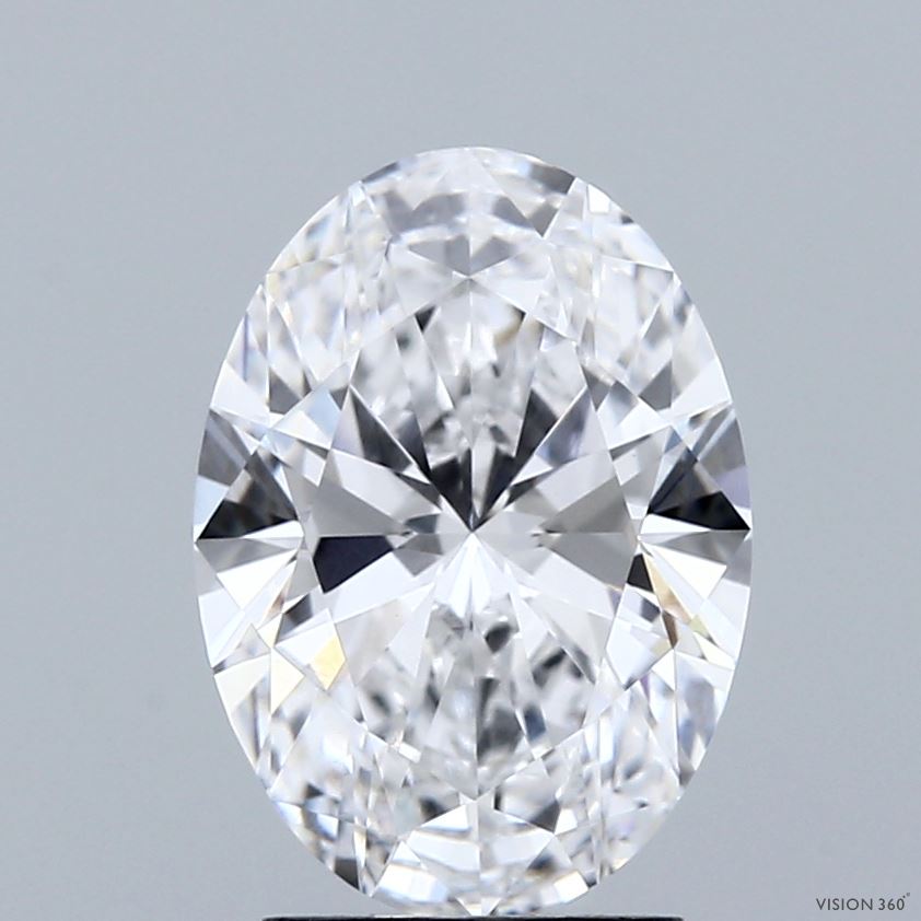 2.63ct Oval D VVS2 Lab Created Diamond